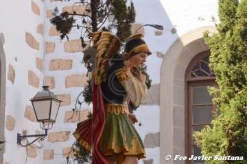 Telde rinde pleitesía a San Miguel en Valsequillo (Foto Francisco Javier Santana y TA)